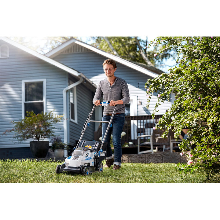 Restored HART 20-Volt 16-Inch Push Lawn Mower | Rear Bagger | Mower Only - Battery & Charger Not Included (Refurbished)