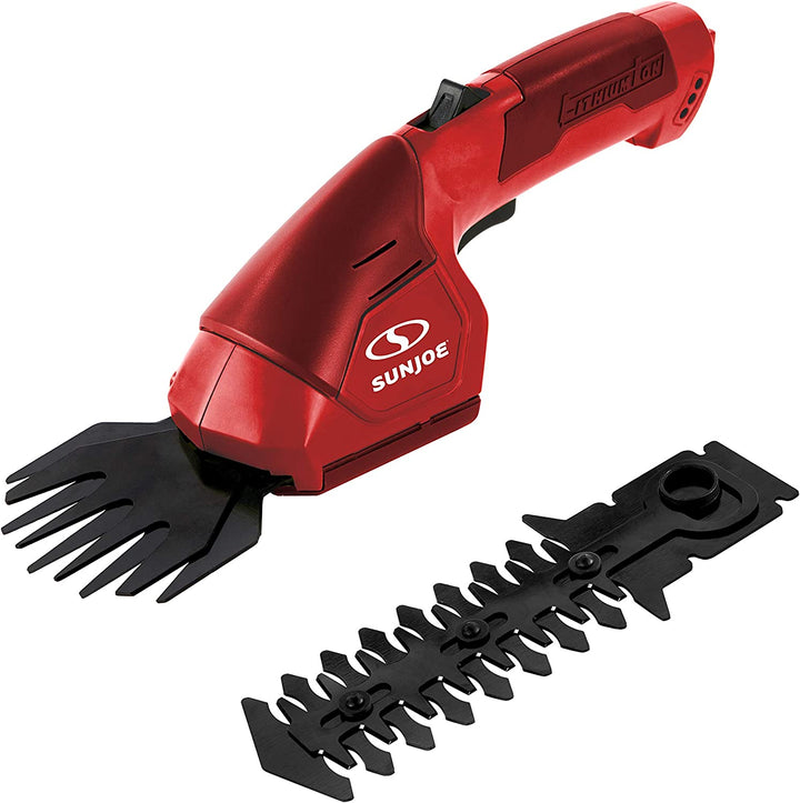 Restored Sun Joe HJ604C 7.2-Volt 2-in-1 1250-RPM Cordless Grass Shear / Shrubber Handheld Trimmer, Rechargeable On-board Lithium-Ion Battery and Charger Included (Refurbished)