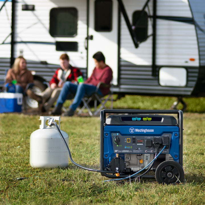 Restored Westinghouse WGen5300DFv Dual Fuel Portable Generator with Volt Switch Selector (Refurbished)