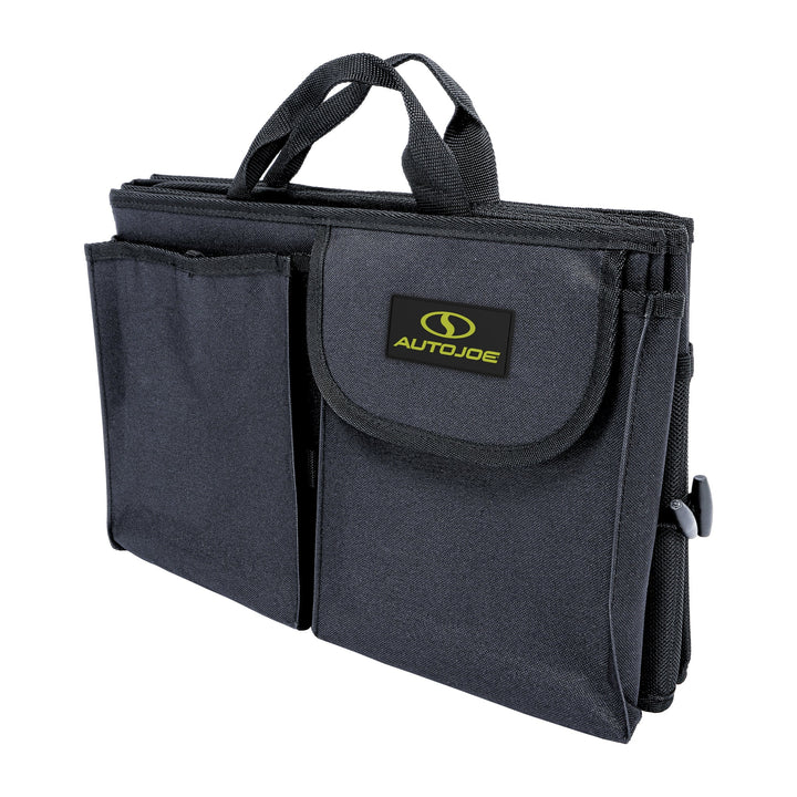 Auto Joe Collapsible Auto Storage Organizer | w/ Anchor Straps and Toggle Fasteners for Hold Security | Adjustable Strap | Rip Resistant