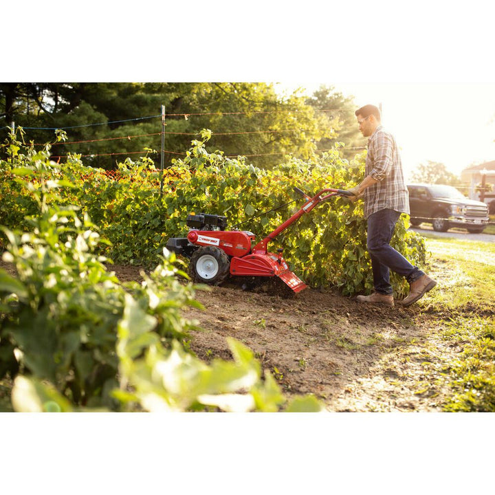 Restored Troy-Bilt 450 Series Dual-Direction Rear-Tine Tiller  18in. Tilling Width, 7in. Tilling Depth, 208cc OHV Engine (Refurbished)