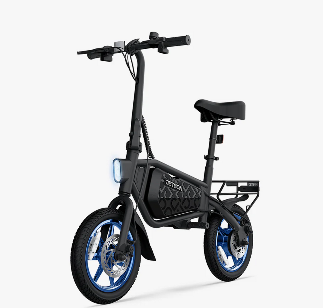 Jetson Bolt X Electric Foldable Ride-On Bike | 250W Motor | 15.5 MPH | 15 Mile Range | LED Display | Cruise Control | Rear Disc Brake | Cargo Rack
