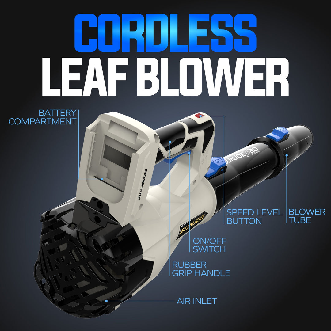 Sun Joe 20V Cordless Multi-Purpose Blower | 400 CFM | W/ 4000 mAh Battery (4.0-Amp) + Charger | In-Store Exclusive