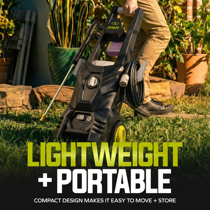 Sun Joe 1800 PSI Max All-Purpose Electric Pressure Washer | 13-Amp | 4 Nozzles | Foamer Cannon | In-Store Exclusive