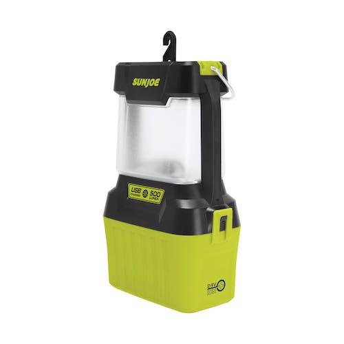 Restored Sun Joe 24V-LGT500-LTE | 24-Volt IONMAX Cordless LED Lantern | 4 Light Modes | Waterproof Casing | W/ 2.0-Ah Battery + Charger (Refurbished)