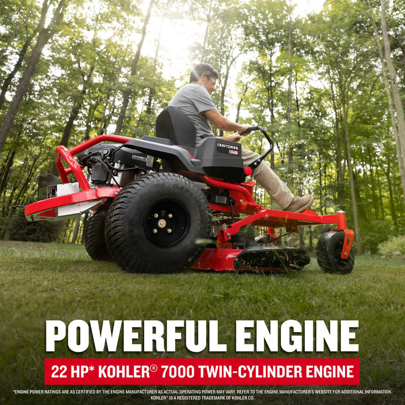 CRAFTSMAN Z5400 46in Riding Lawn Mower | 22 HP Kohler 7000 Twin-Cylinder Engine (Open Box)