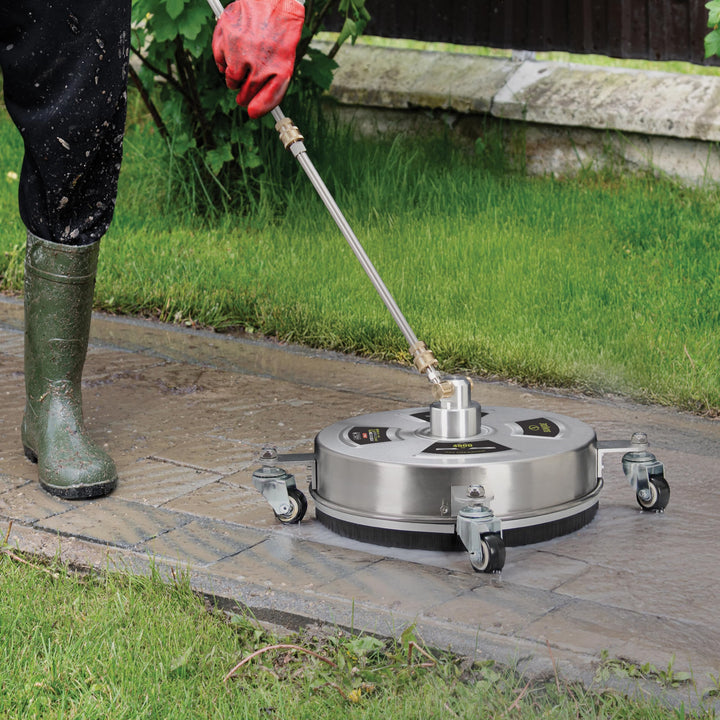 Restored Sun Joe 13-Inch Universal Surface Cleaner Pressure Washer Attachment | 4000 PSI | 4.0 GPM Flow Rate | SPX-SC14 (Refurbished)