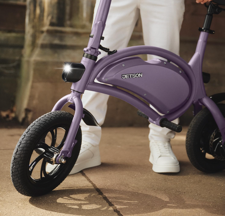 Jetson Bolt Folding Electric Ride-On Bike | 15 Mile Max Range | 15.5 MPH | Built-in Carrying Handle | Ages 13+