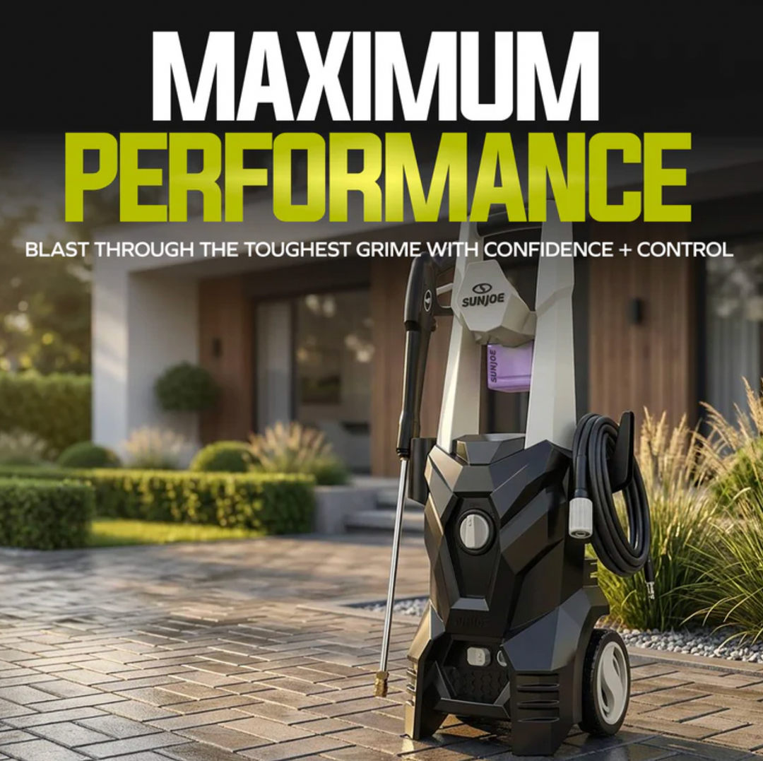 Restored Sun Joe SPX200-GO | 2000 PSI Electric Pressure Washer | 13-Amp | 4 Nozzles | Foamer Cannon (Refurbished)