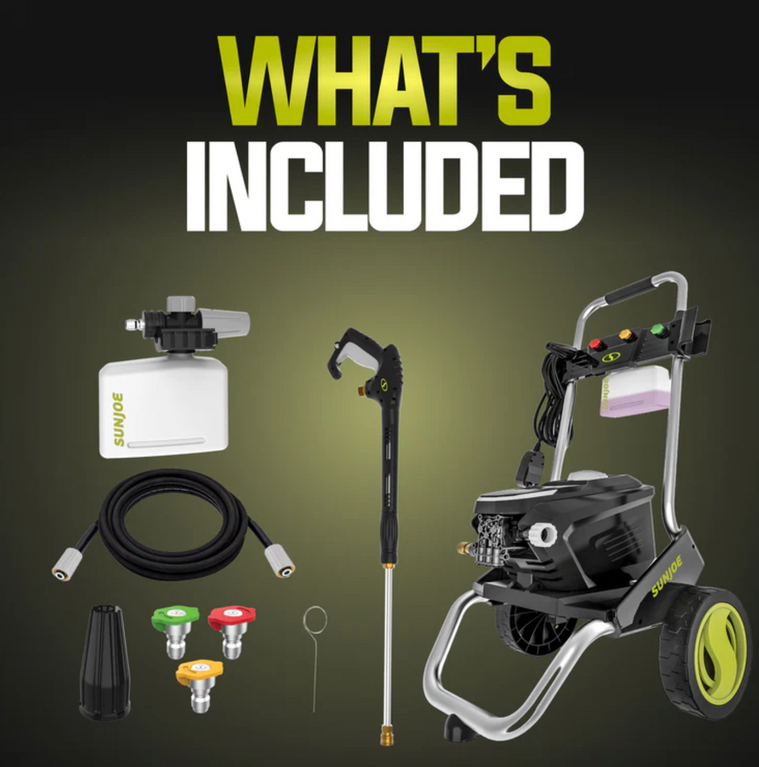 Restored Sun Joe SPX7000-MAX | 2200 PSI Electric Pressure Washer | Foam Cannon + Turbo Nozzle | 1.1 Rated GPM | 13-Amp (Refurbished)