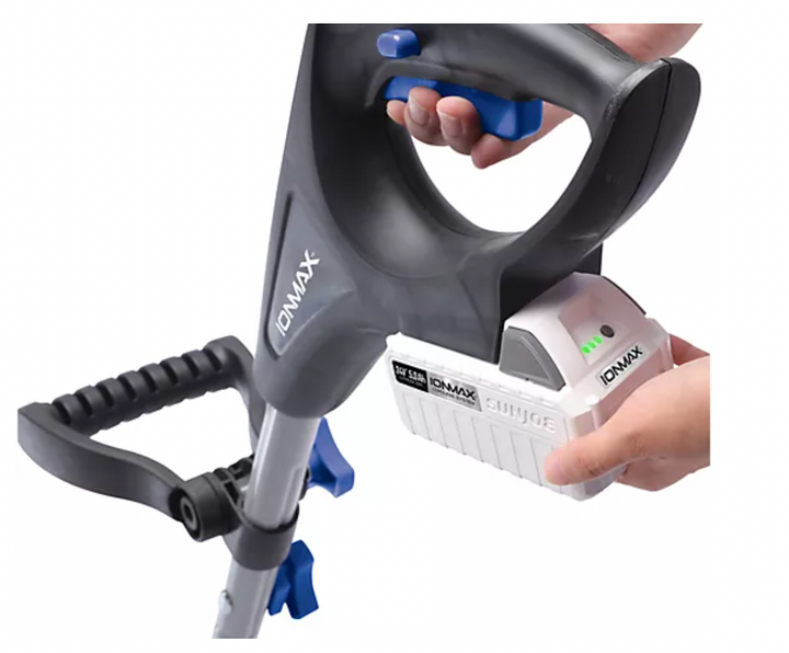 Restored Snow Joe 13.5" Cordless Directional Snow Thrower Kit | In-Store Exclusive | W/ Charger & 5.0Ah Battery (Refurbished)