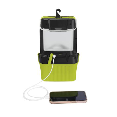 Restored Sun Joe 24V-LGT500-LTE | 24-Volt IONMAX Cordless LED Lantern | 4 Light Modes | Waterproof Casing | W/ 2.0-Ah Battery + Charger (Refurbished)