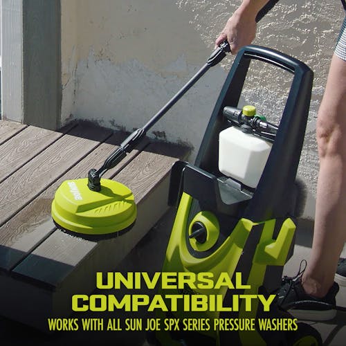 Restored Sun Joe SPX-PCA10 | Multi-Surface Deck + Patio Cleaning Attachment | For SPX Series Pressure Washers | 10-inch (Refurbished)