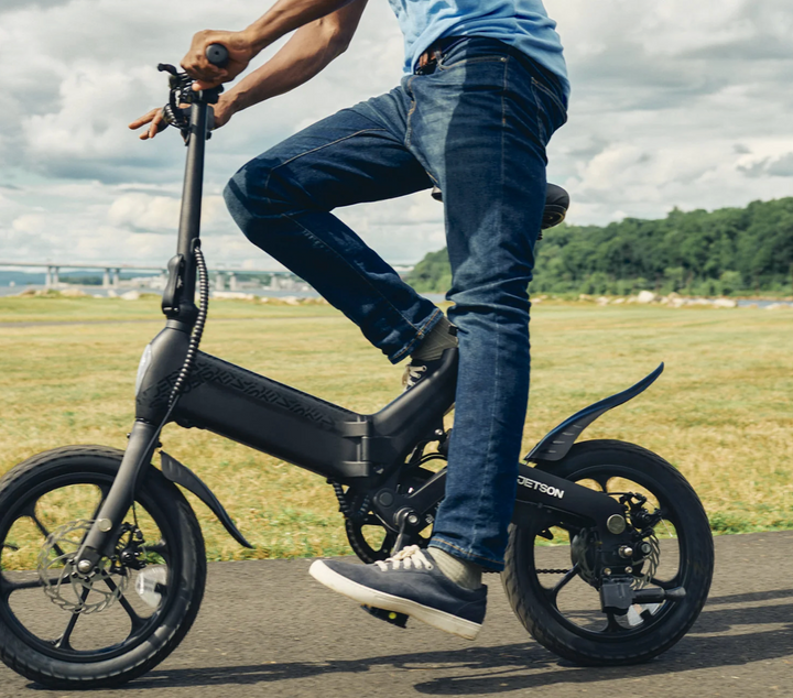 Jetson Haze Compact Folding Electric Bike | 350W Motor | 15.5 MPH | 20 Mile Range | JHAZE-BLK | In-Store Exclusive