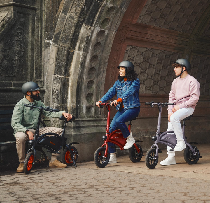 Jetson Bolt Folding Electric Ride-On Bike | 15 Mile Max Range | 15.5 MPH | Built-in Carrying Handle | Ages 13+