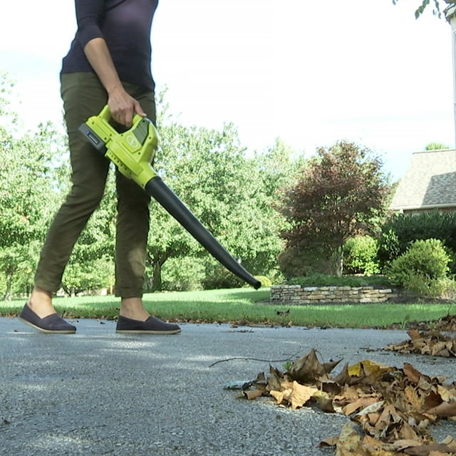 Restored Sun Joe 20VIONLT-BLW-SJG | 20 Volt Max Cordless Blower & Sweeper - 2.5 Amp Battery & Charger - Green (Refurbished)