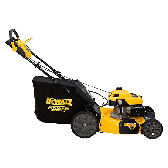 Dewalt 21 in. 196cc RWD Self-Propelled Lawn Mower | Model | PowerAdapt Engine | 11 in. High Rear Wheels | 3-in-1 Side Discharge, Mulching & Bagging | Refurbished (Some Cosmetic Wear)