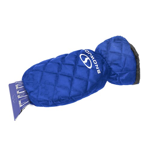 Snow Joe SJEG02M | Polar Fleece Lined Mitt With Built-In Ice Scraper | Waterproof | Heavy-Duty Ice Scraper