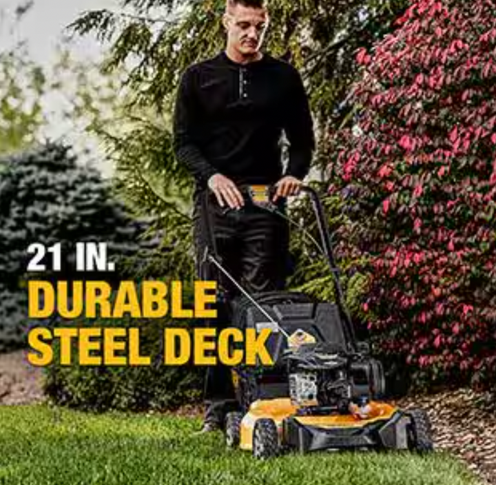 Dewalt 12A-01T9739 | 2-in-1 Self Propelled Gas Lawn Mower | 21 in. | 150cc Briggs and Stratton Engine | Rear Wheel Drive (Refurbished)