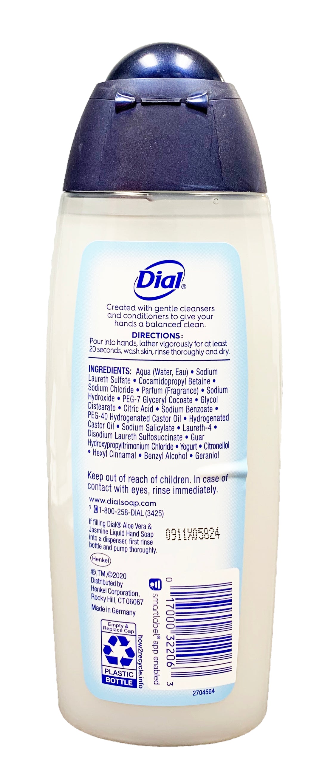 12 Pack Dial Liquid Hand Soap in Aloe Vera and Jasmine 8.5 Fl Oz [Limited Edition]