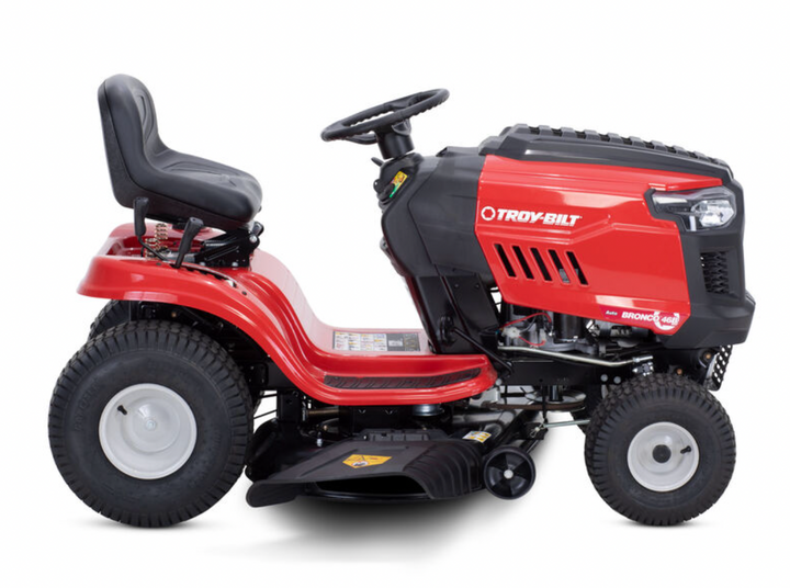 Troy-Bilt Bronco 46 Riding Lawn Mower | 547cc | 46" Side-Discharge, Twin-Blade, Steel Cutting Deck | AutoDrive Transmission