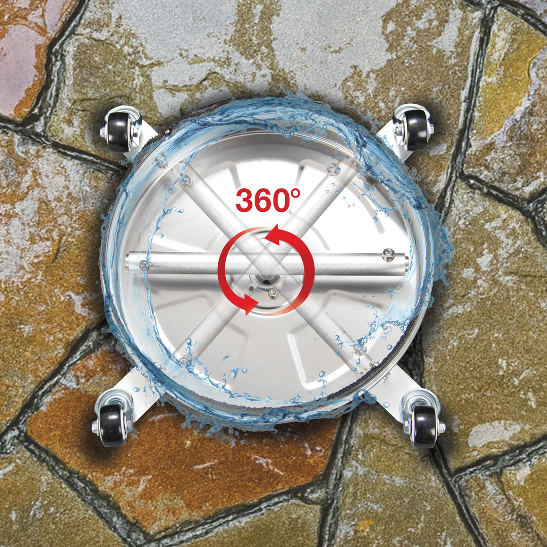 Restored Sun Joe 13-Inch Universal Surface Cleaner Pressure Washer Attachment | 4000 PSI | 4.0 GPM Flow Rate | SPX-SC14 (Refurbished)