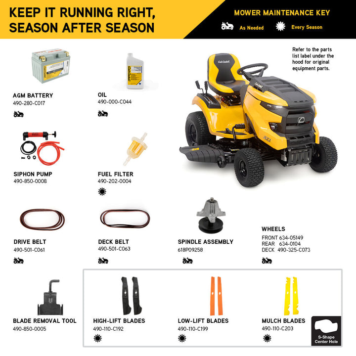 Cub Cadet XT1 LT 46 | Enduro Series| Gas Riding Lawn Tractor | 46 in. | 23 HP | V-Twin Kohler 7000 Series Engine | Hydrostatic Drive (Open Box)