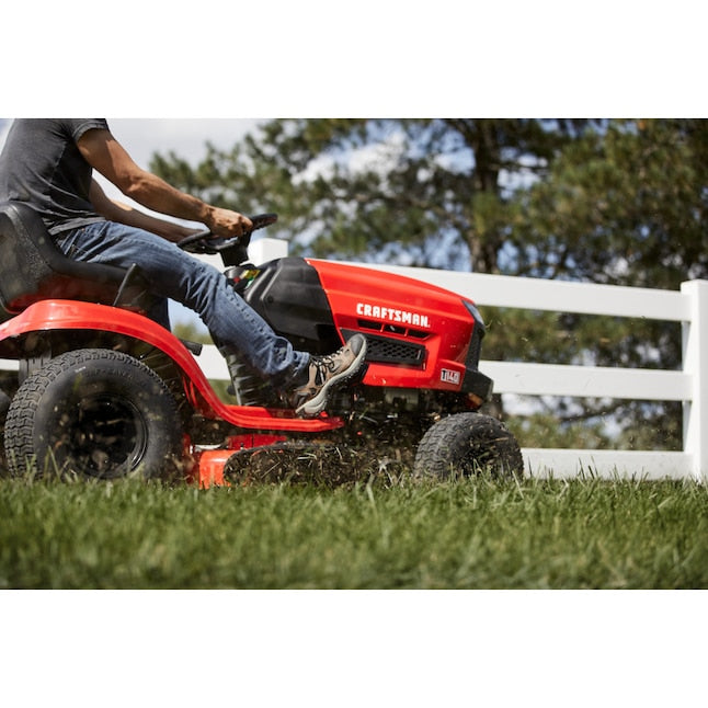 CRAFTSMAN  T140 18.5-HP Automatic 46-in Riding Lawn Mower [Remanufactured]