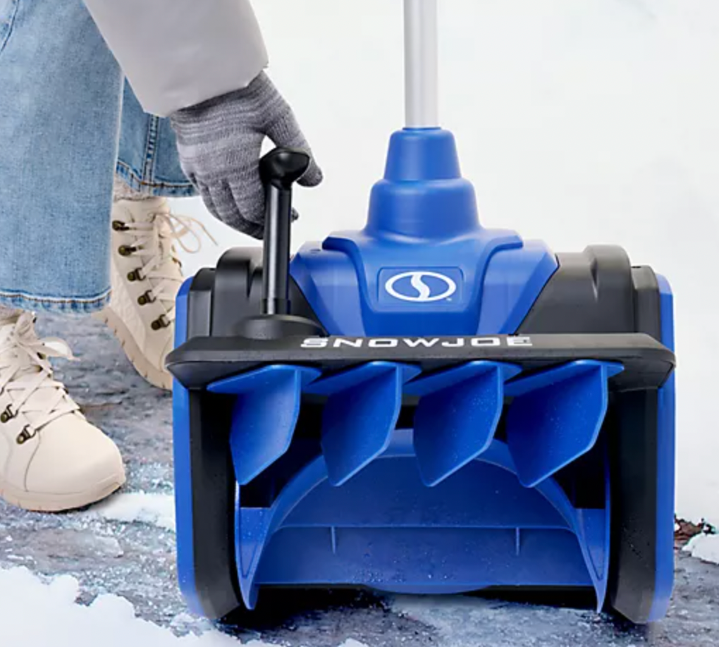 Restored Snow Joe 13.5" Cordless Directional Snow Thrower Kit | W/ Charger & 5.0Ah Battery (Refurbished) | In-Store Exclusive