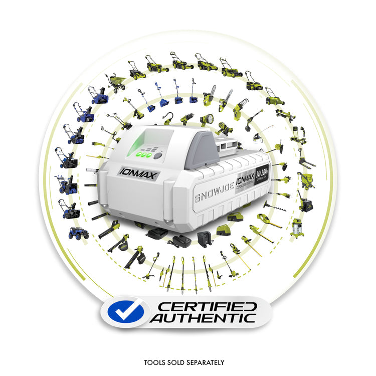 Restored Snow Joe + Sun Joe 2.0Ah Battery & Charger | CERTIFIED AUTHENTIC iON+ 24VBAT-LTE & Charger Combo Pack | EcoSharp LITE Lithium-Ion Battery | 24 Volt | 2.0 Ah (Refurbished)