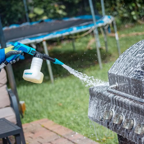 Restored AJFJH50-58-PRO Pressure Washer Kit ($73Value!) | AJFJH50-58-PRO 50ft Fiberjacket Kink Free Hose + Hose Nozzle + Sprayer/Foam Cannon (Refurbished)