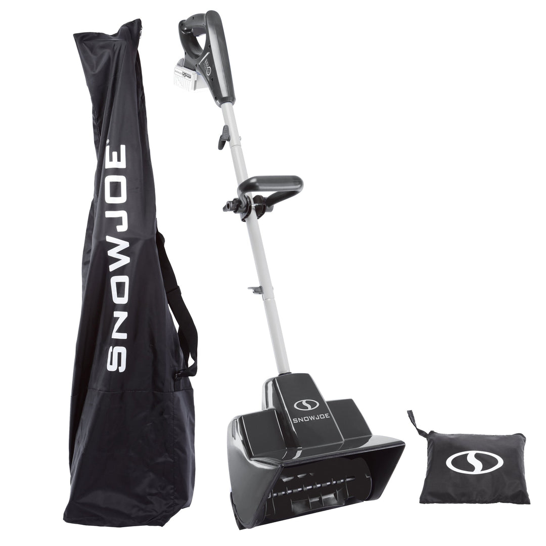 Restored Snow Joe 24V-SS11-CVR-XR-GRY | 24V iON+ Cordless Snow Shovel Kit | 11-Inch | W/ 5.0-Ah Battery & Charger + Bonus Cover (Refurbished)