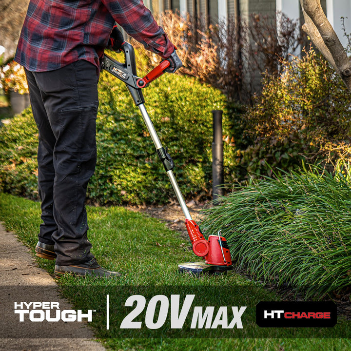 Restored Scratch and Dent Hyper Tough Cordless String Trimmer | 13-inch | 20V MAX | HT21-401-003-03 (Refurbished)