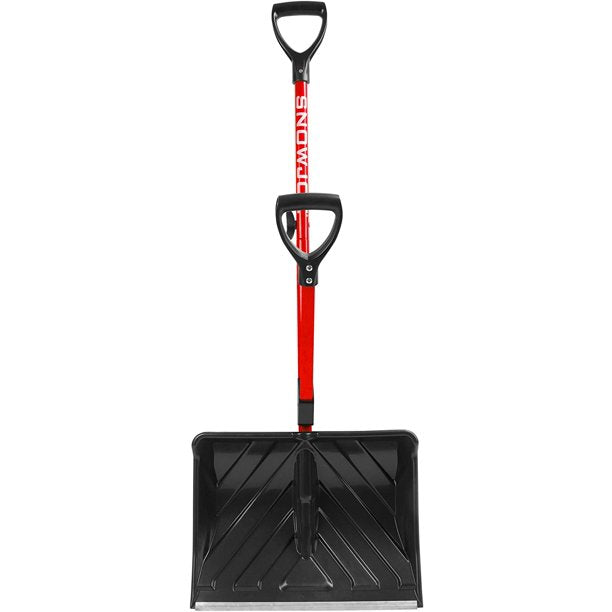 2 PACK - Snow Joe Shovelution SJ-SHLV01 | 18-in Strain-Reducing Snow Shovel | W/ Spring Assisted Handle (Open Box)
