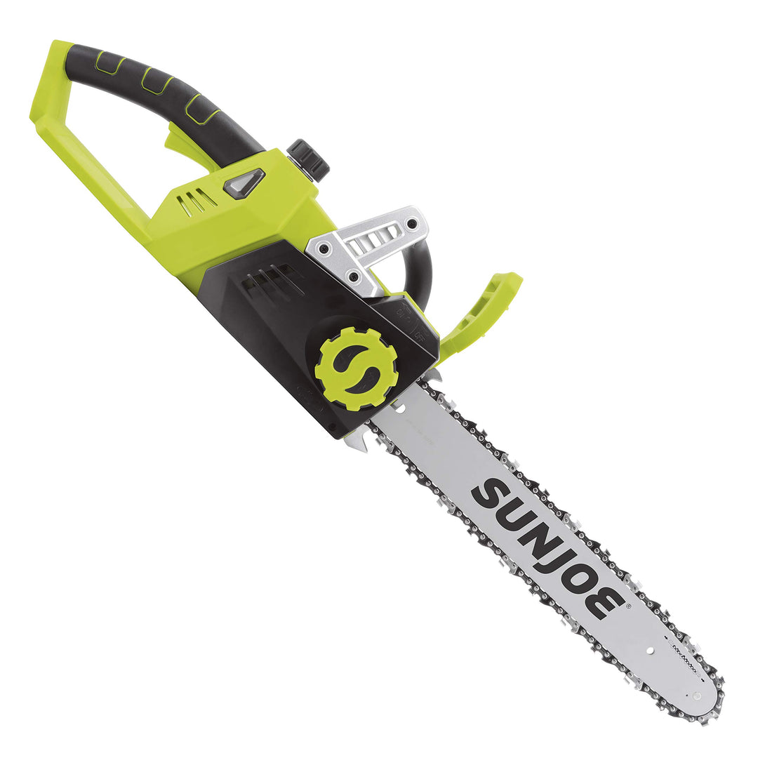 Restored Sun Joe 24V-X2-CS16 | 48-Volt | iON+ Cordless Chain Saw | 16-Inch | W/ 2 x 2.0-Ah Batteries & Charger (Refurbished)