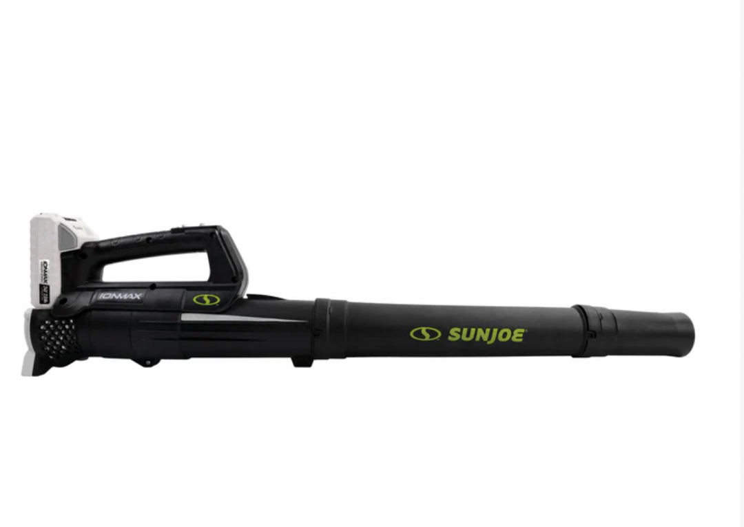 Restored Sun Joe 24V-TB-2AMP-KIT | 24V Cordless Turbine Jet Blower | 100-MPH | 280-CFM | W/ 2 x 2.0-Ah Batteries + Dual-Port Charger (Refurbished)