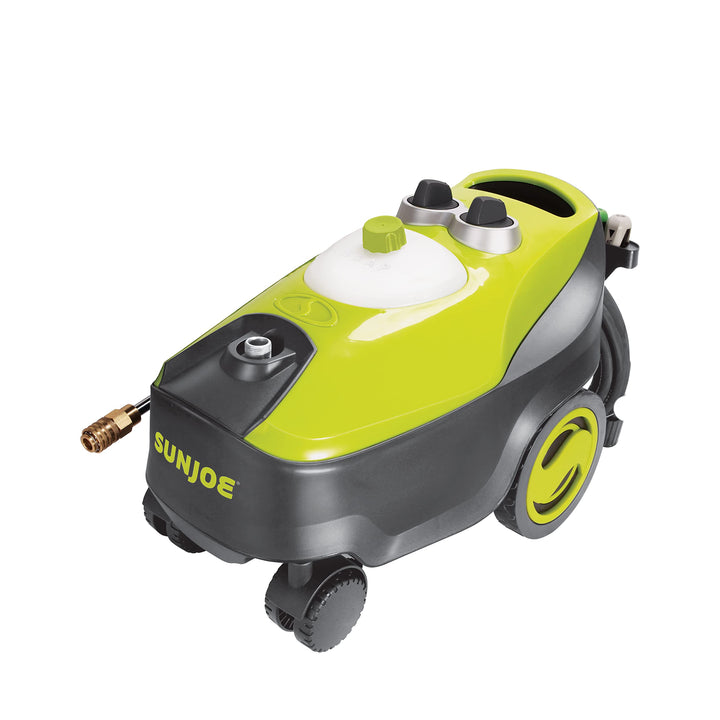 Restored Sun Joe SPX3220 Follow-Along 4-Wheeled Electric Pressure Washer w/ Pressure-Select High-Low Technology, 5-Quick Connect Nozzles, & Onboard Soap Tank (Refurbished)