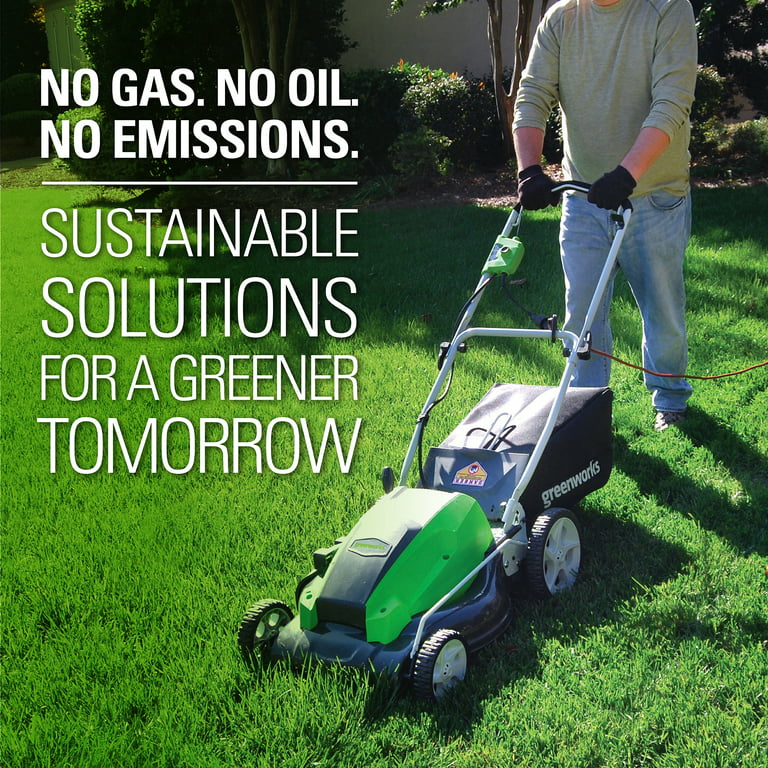 Restored Greenworks 25112 | Corded Electric Push Mower | 21-inch | 13 Amp | Some Cosmetic Wear (Refurbished)