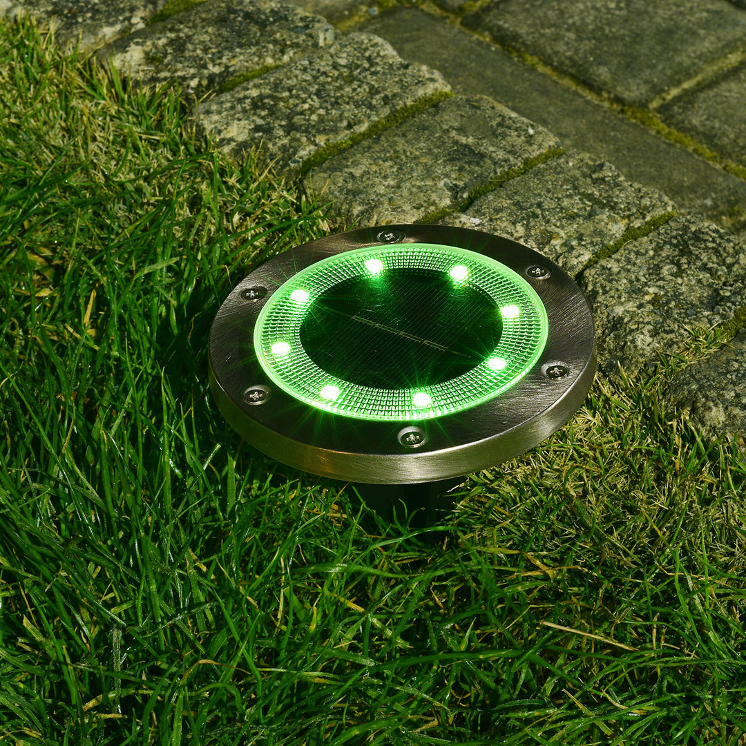Restored Bliss Outdoors BSL-320 Solar Powered LED Pathway Lights w/Remote, 8-Pack, 2 Light Modes, Rechargeable Battery, Waterproof IP65 (Refurbished)