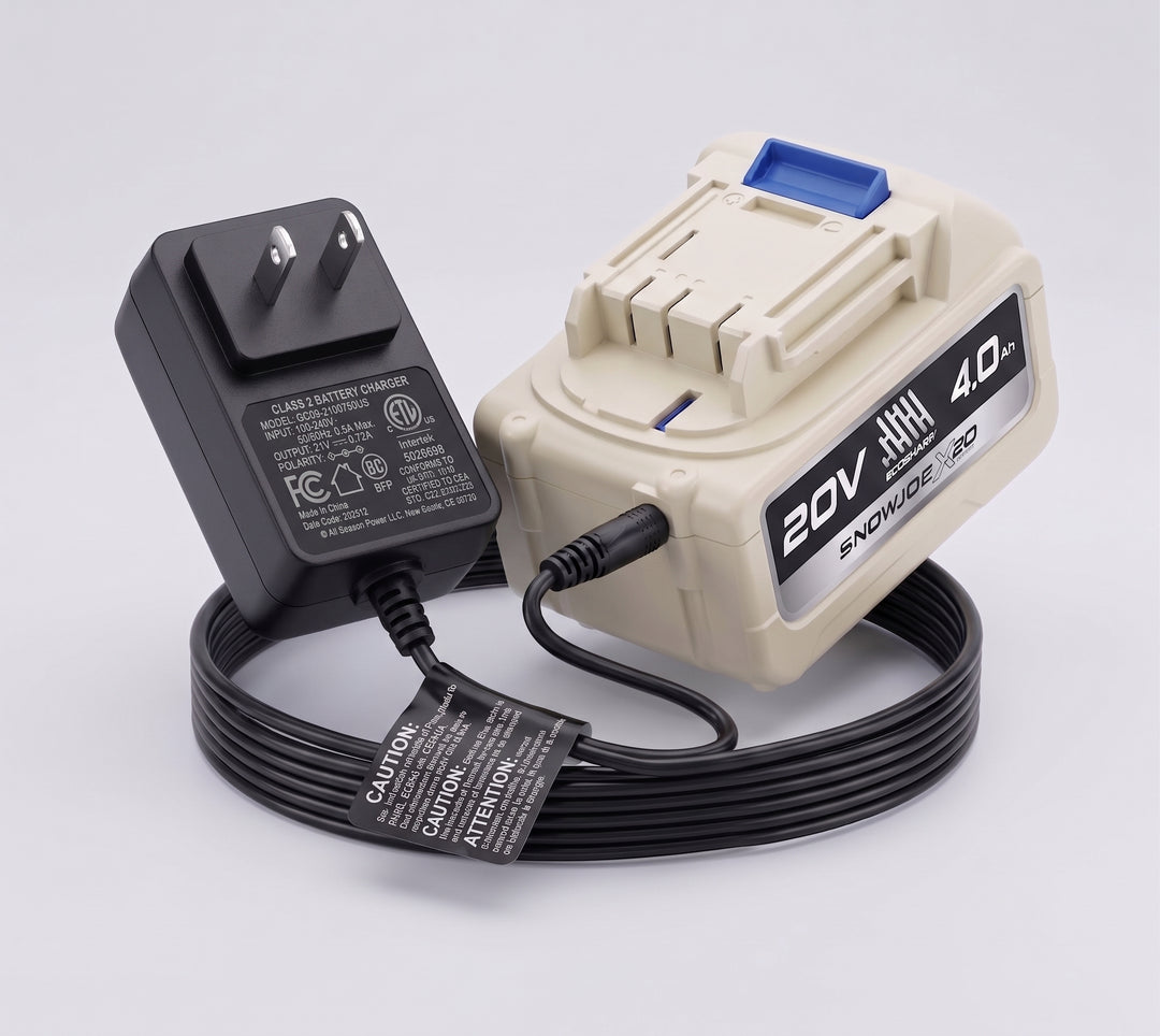 Sun Joe X20 20-Volt 4000-mAh Battery & Charger | For Use with Universal ECOSHARP X20-Series Devices | w/LED Indicator