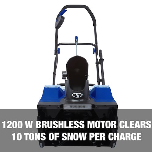 Restored Snow Joe 24V-X2-SB18-TV1 | 48-Volt IONMAX Snow Blower Bundle | W/ 2 x 4.0-Ah Batteries, Dual Port Charger, Cover, & Ice Dozer (Refurbished)