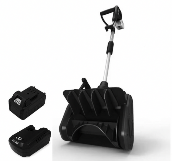 Restored Snow Joe 13.5" Cordless Directional Snow Thrower Kit | W/ Charger & 5.0Ah Battery (Refurbished) | In-Store Exclusive