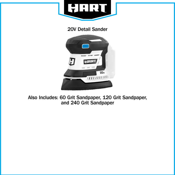 Restored Scratch and Dent HART 20-Volt Cordless Detail Sander (Battery Not Included) (Refurbished)