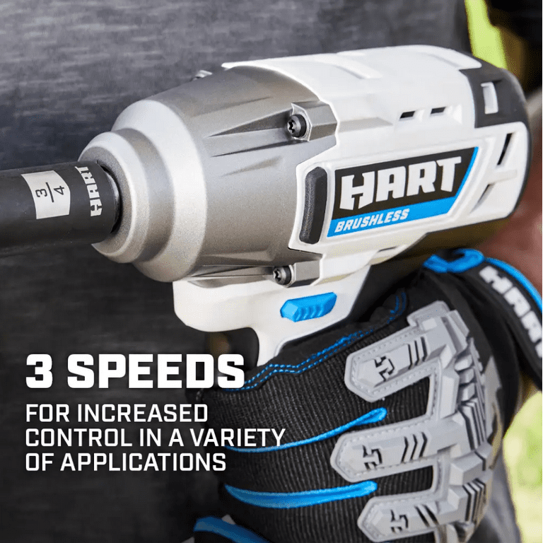 (Restored) HART 20-Volt Cordless Brushless 1/2 inch Impact Wrench (Battery Not Included) (Refurbished)