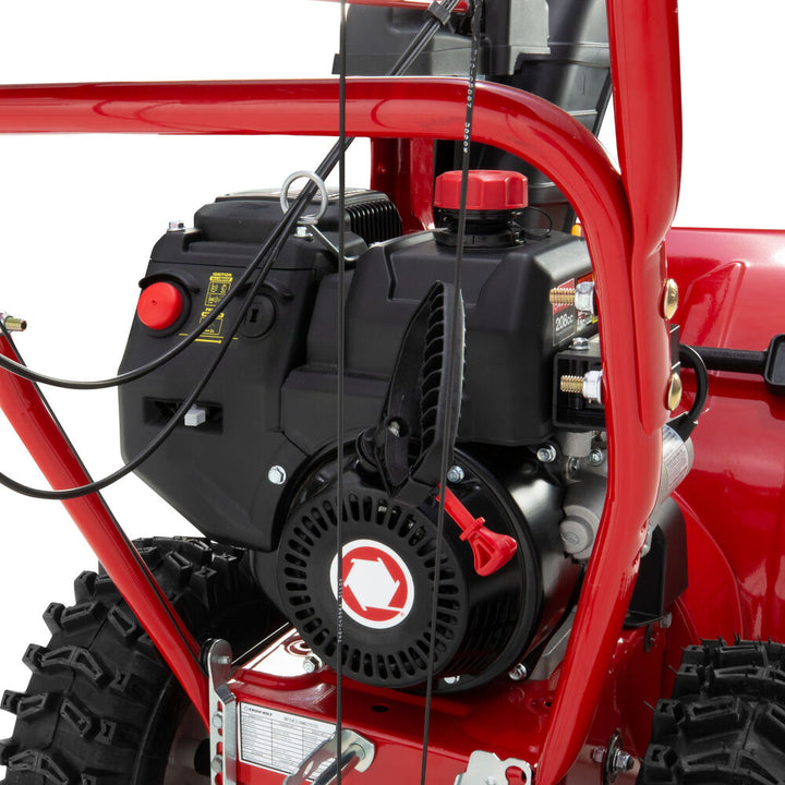Troy-Bilt Storm 2600 26 in. 208 cc Two- Stage Gas Snow Blower with Electric Start, Self Propelled, and Snow Tire Chains [Remanufactured]