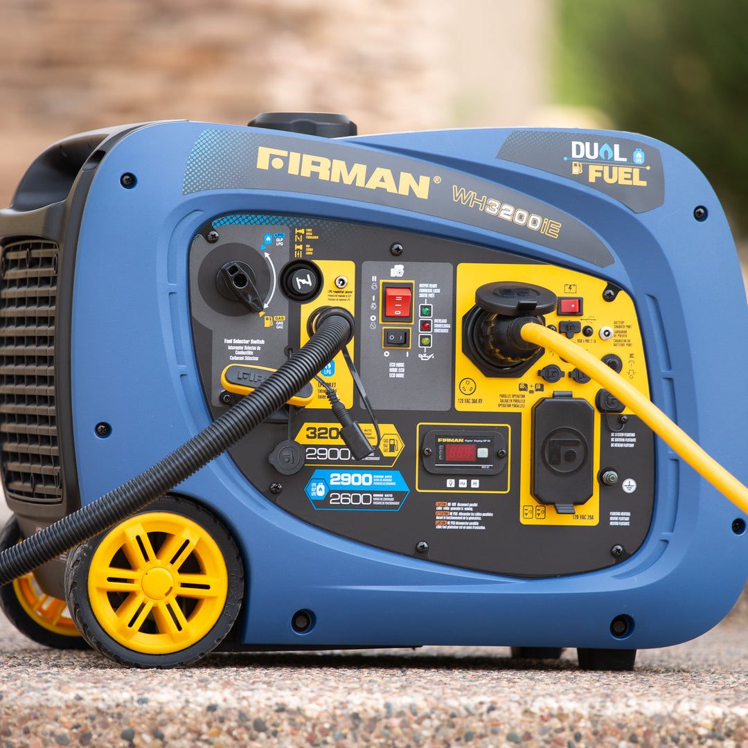 Firman WH02981 2900W Running / 3200W Dual Fuel Electric Start Gas and Propane Inverter Generator [Remanufactured]