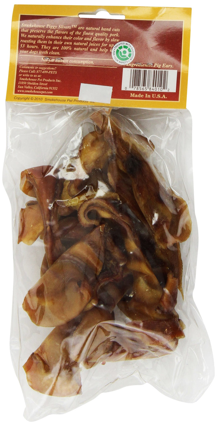 Smokehouse Pet Products 84010 10-Pack Pig Ear Dog Treat