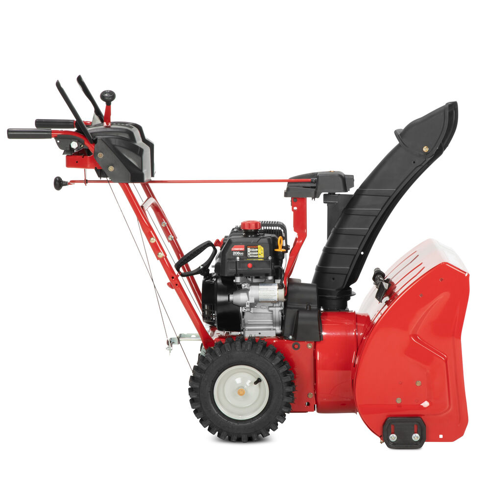 Restored Troy-Bilt Storm 2420 Two- Stage Gas Snow Blower | 24 in. | 208 cc | Electric Start | Self Propelled (Refurbished)