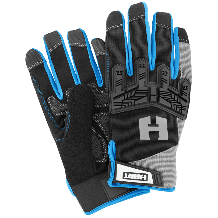 Restored Scratch and Dent HART Impact Work Gloves, 5-Finger Touchscreen Capable, Size Large Safety Workwear Gloves (Refurbished)