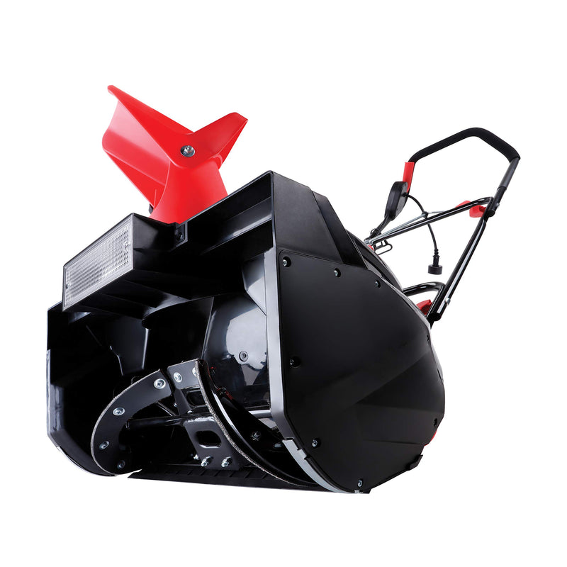 Snow Joe SJM988 Electric Single Stage Snow Thrower | 18-Inch | 13.5 Amp Motor | Headlights (Red)